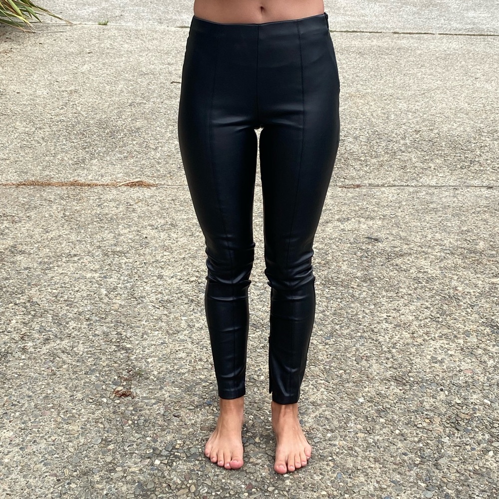 NWT: ZARA trafaluc collection faux leather pant